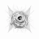 torus, motorcycle, torn flesh combo  tattoo design idea