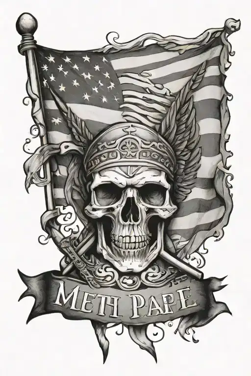 we the people American flag molon labe tattoo tattoo design idea