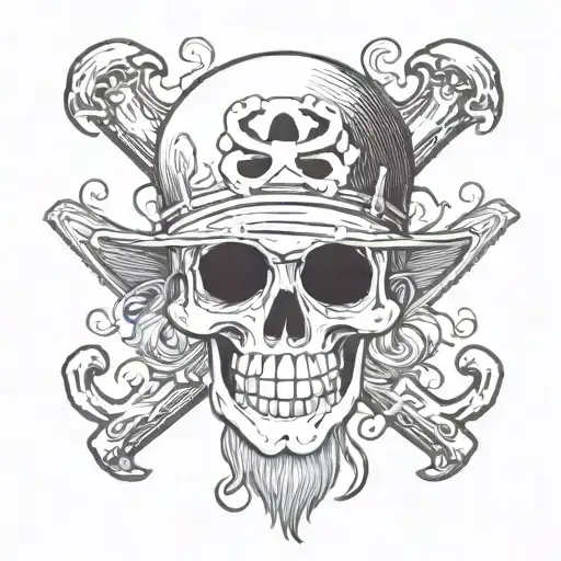Sanji jolly roger from one piece  tattoo design idea