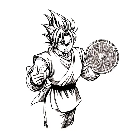 Gohan SSJ2 tattoo design idea