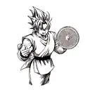 Gohan SSJ2 tattoo design idea