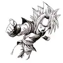 Gohan SSJ2 tattoo design idea