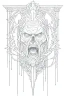 I Have No Mouth and I Must Scream Monolith  tattoo design idea