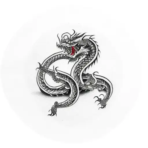 double dragon tattoo by JEnduro on DeviantArt