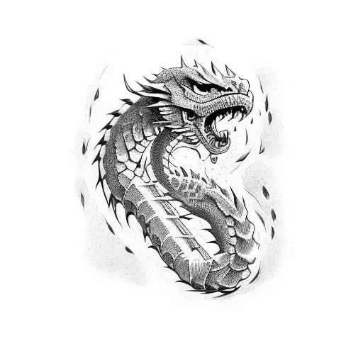 double dragon tattoo design idea