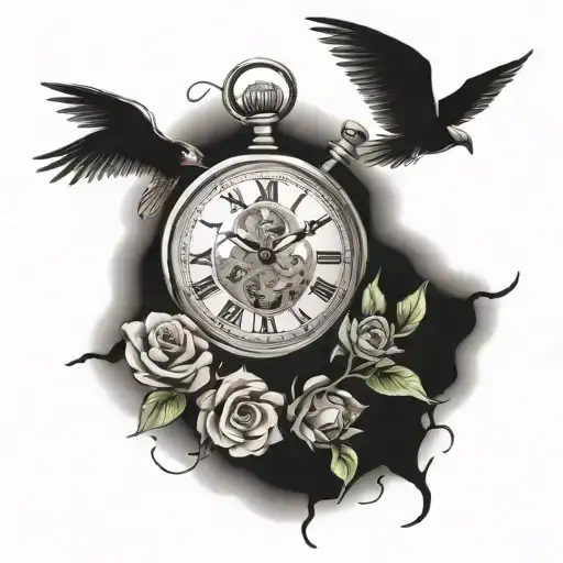 Time and Travel inspired tattoo tattoo design idea