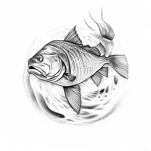 redfish  tattoo design idea