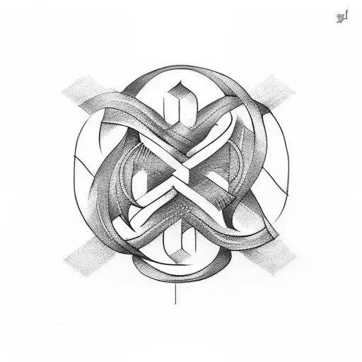 infinity symbol tattoo design idea