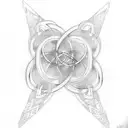 infinity symbol tattoo design idea