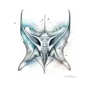 manta ray tattoo design idea
