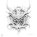 A detailed and intricate tattoo of the Hydra guarding the gates of chaos tattoo design idea