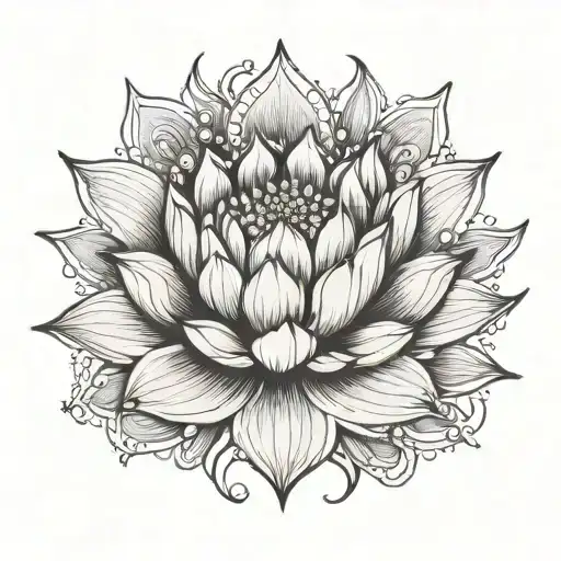 draw a lotus flower. Let the leaves be hands. Let the world be in the middle. tattoo design idea
