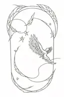 icarus falling from the sun tattoo design idea