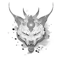 blackout  tattoo design idea