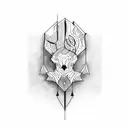 blackout  tattoo design idea