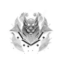 blackout  tattoo design idea