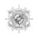 fire and ice tattoo design idea