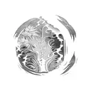 Fern Tree tattoo design idea