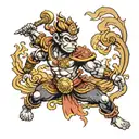 monkey king tattoo design idea