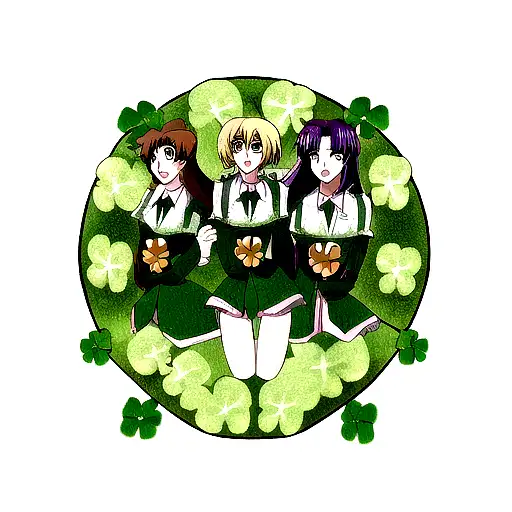 four leaf clover tattoo design idea