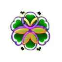 four leaf clover tattoo design idea