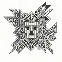 minecraft tattoo design idea