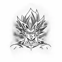 gohan ssj2  tattoo design idea