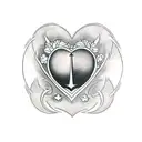 Create Tattoo use black ink from number seventh high card of clover, spade, diamond and heart become one, create it in c tattoo design idea