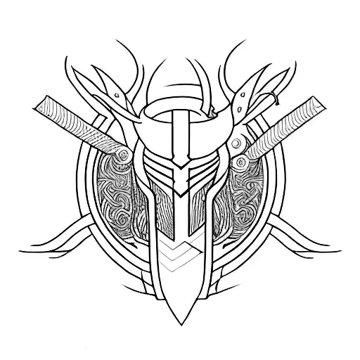 A minimalist tattoo of Loki's iconic line 'I am burdened with glorious purpose' tattoo design idea