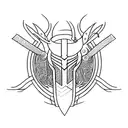 A minimalist tattoo of Loki's iconic line 'I am burdened with glorious purpose' tattoo design idea