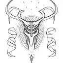 A minimalist tattoo of Loki's iconic line 'I am burdened with glorious purpose' tattoo design idea