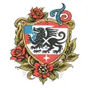 Georgian flag tattoo design idea