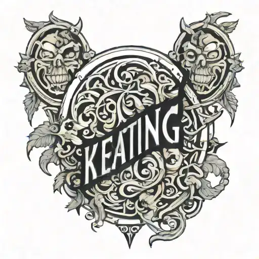 Keating letters $uicideboy$ font tattoo design tattoo design idea