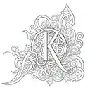 The letters Keaing Gothic style font biker gang style tattoo design idea