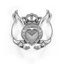 claddagh tattoo design idea