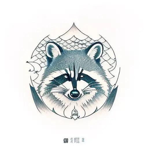 rocket racoon tattoo design idea