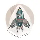 rocket marvel tattoo design idea