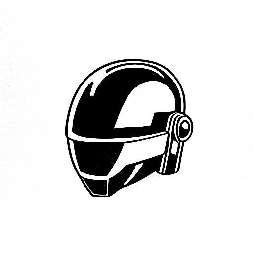 Daft Punk Helmets tattoo design idea