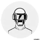 Daft Punk Helmets tattoo design idea