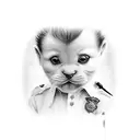 brother and sister family tattoo design idea