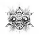 brother and sister family tattoo design idea