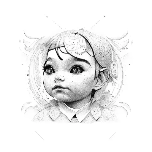 3 kids  tattoo design idea