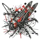 grasshopper tattoo design idea