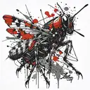 grasshopper tattoo design idea