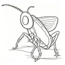 grasshopper tattoo design idea