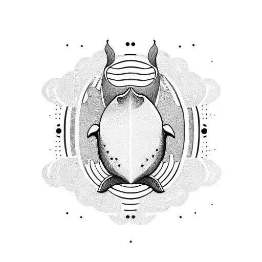whale BTS tattoo design idea