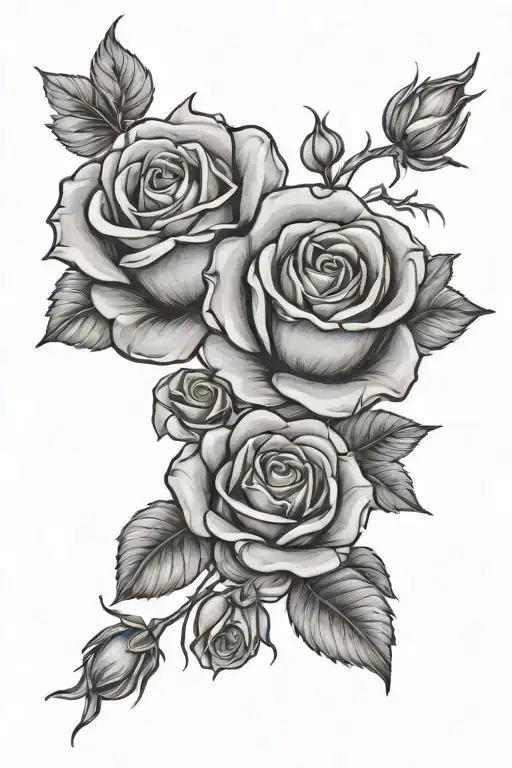 Burning Rose tattoo tattoo design idea