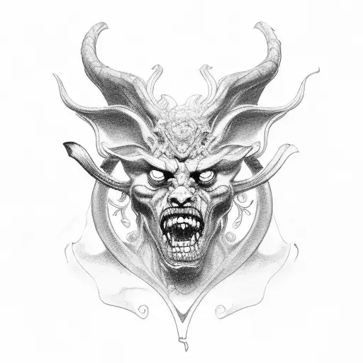 hades and cerberus tattoo design idea