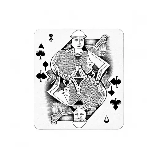 playing cards on fire tattoo design idea