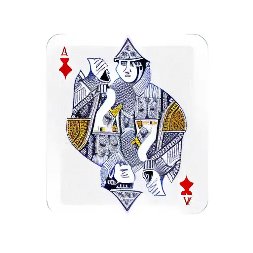 playing cards on fire tattoo design idea